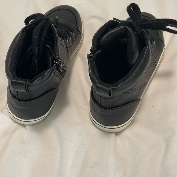 Cat & Jack Black High Tops - kid’s size 4, women’s size 6 - Picture 3 of 4